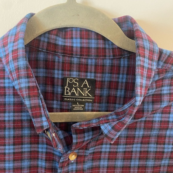 Jos. A. Bank checkered button down shirt - Picture 3 of 4